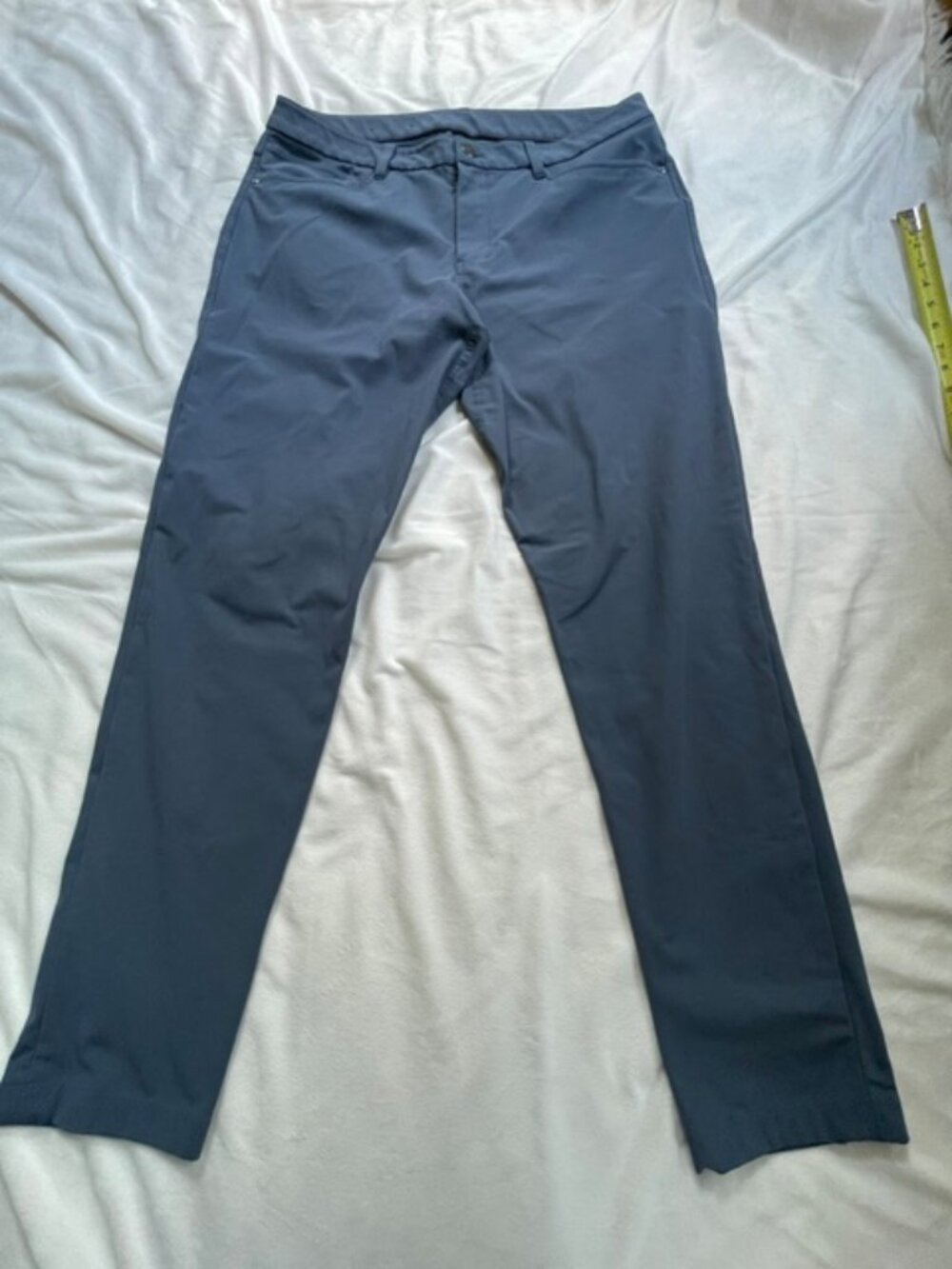 Lululemon Men's ABC Commission Pants, Blue Slate, Size 34